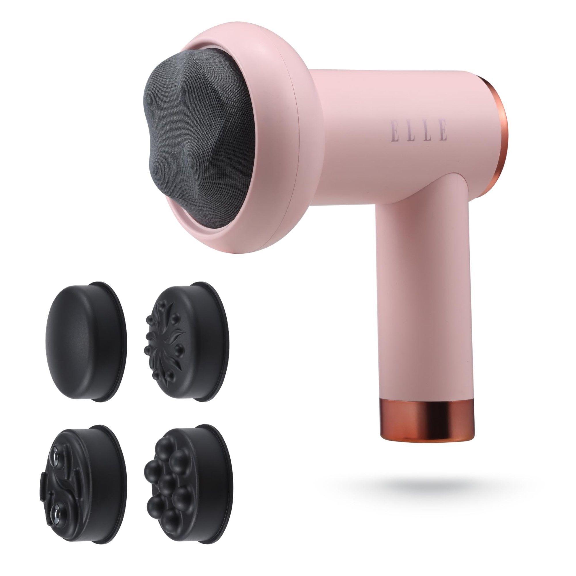 Masajeador inalámbrico ELLE Shiatsu EL1718 Rosa-3