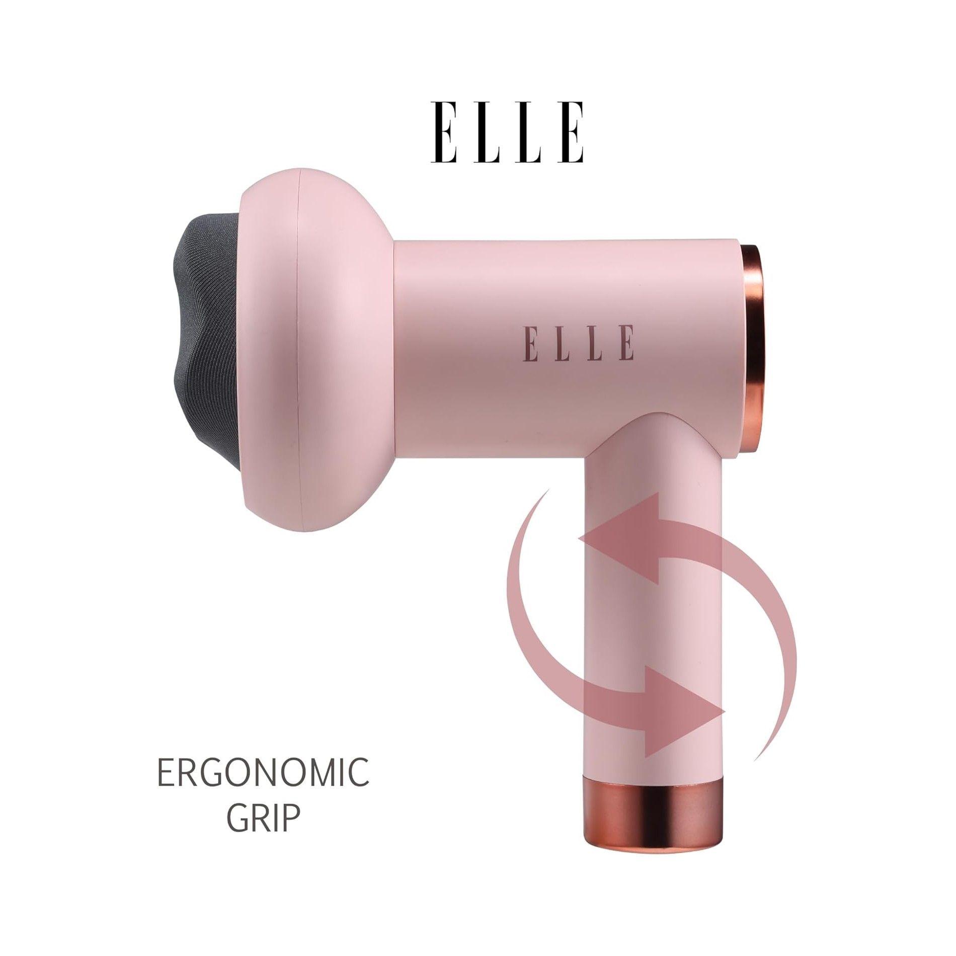 Masajeador inalámbrico ELLE Shiatsu EL1718 Rosa-5