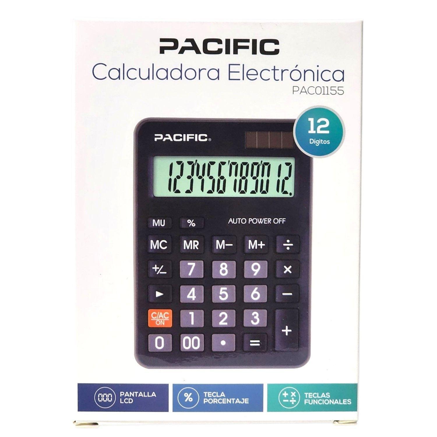 Calculadora Electrónica 12 Dígitos PAC01155 Pacific-5