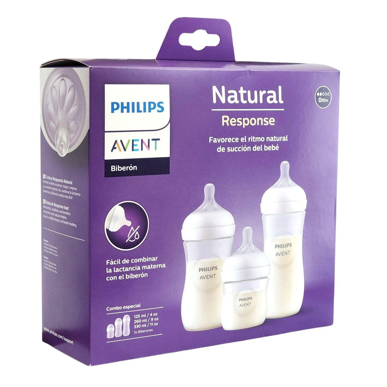Pack 3 Mamaderas Natural Response Scd838/27 AVENT-2