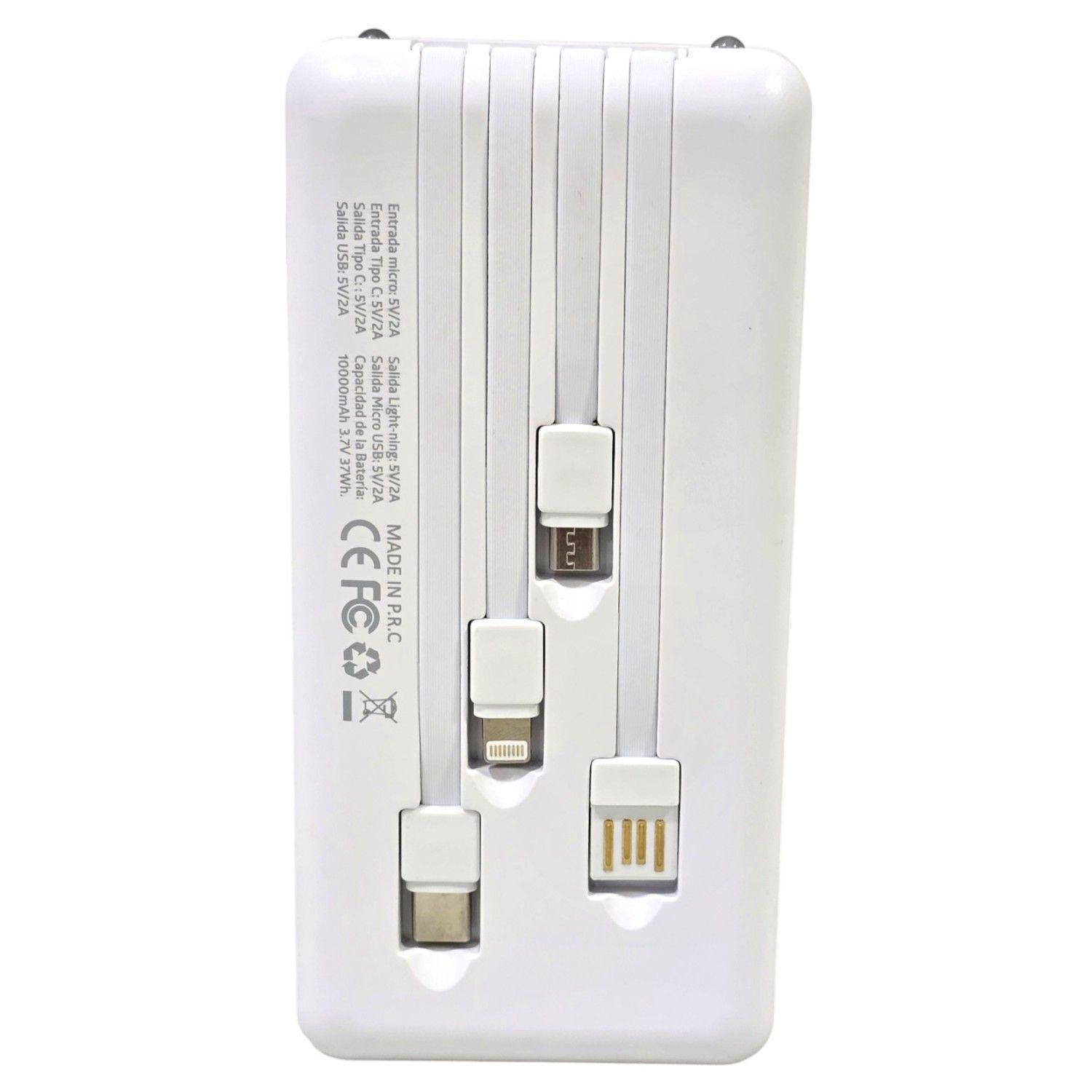Batería Portátil Solar Power Bank 10.000 Mha Tecnolab TL570W-5