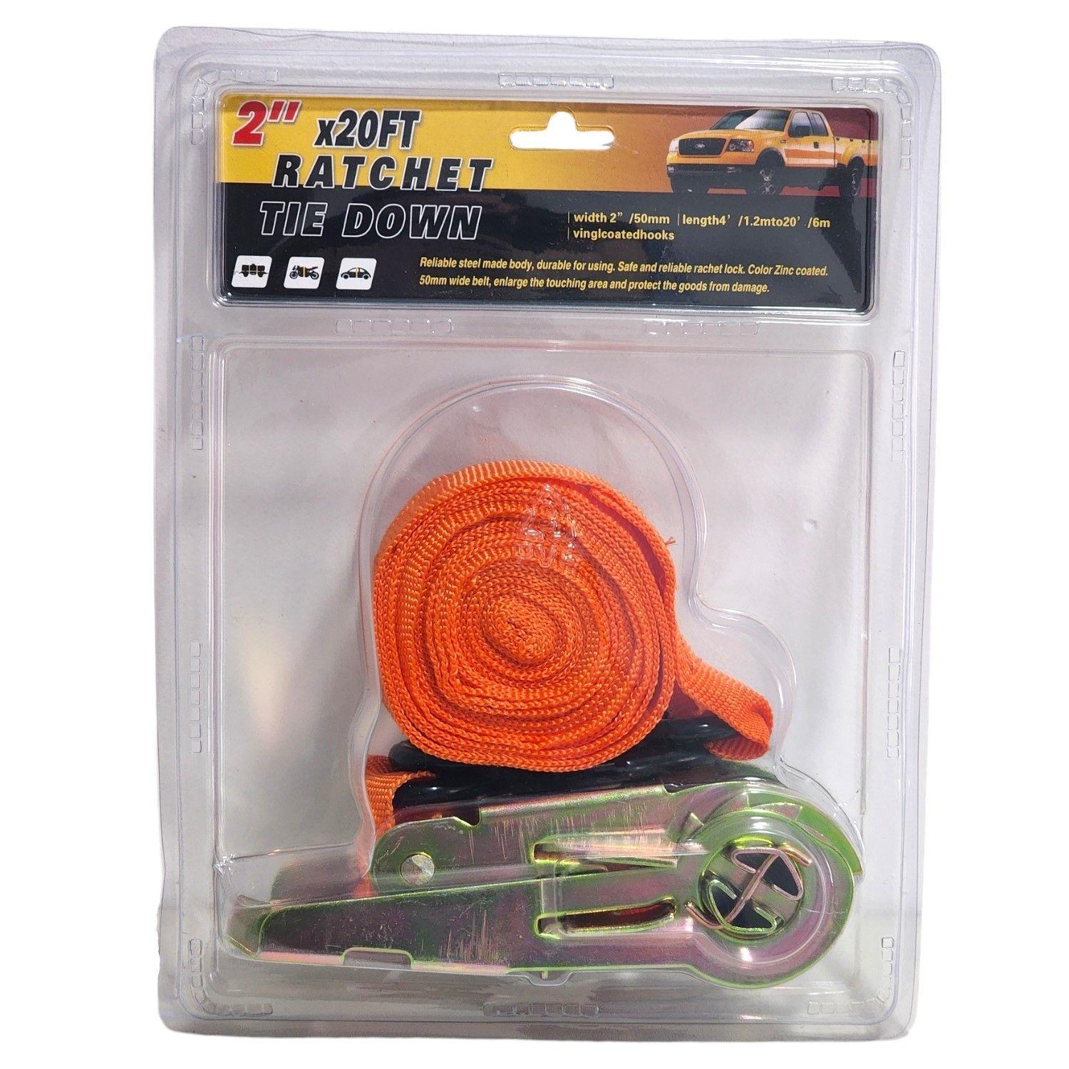 Eslinga de Amarre con trinquete 2" x 20ft 6 Metros 12238-3