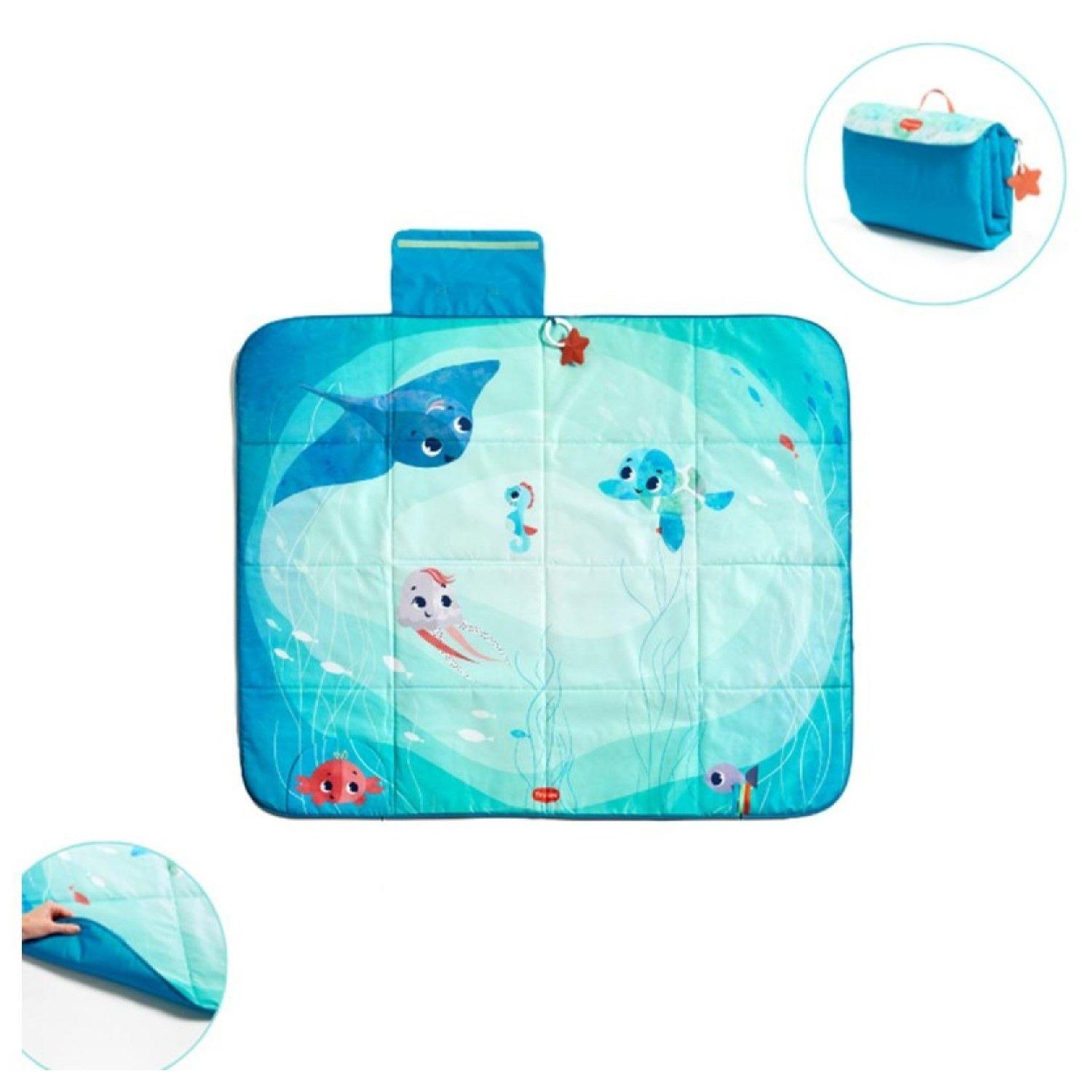 Alfombra Bebé Mat Treasure Ocean 140x113cm Impermeable Tiny Love-3