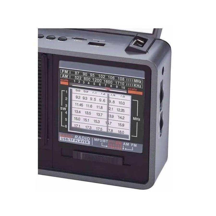 Radio Solar Recargable IRT Con Lampara 8 bandas-2