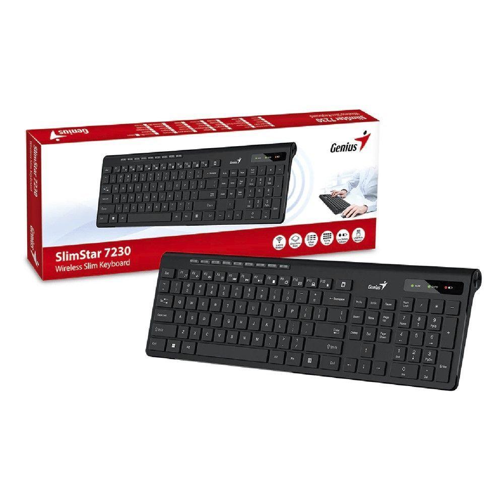 Teclado Inalámbrico Slimstar 7230 Genius Negro-5