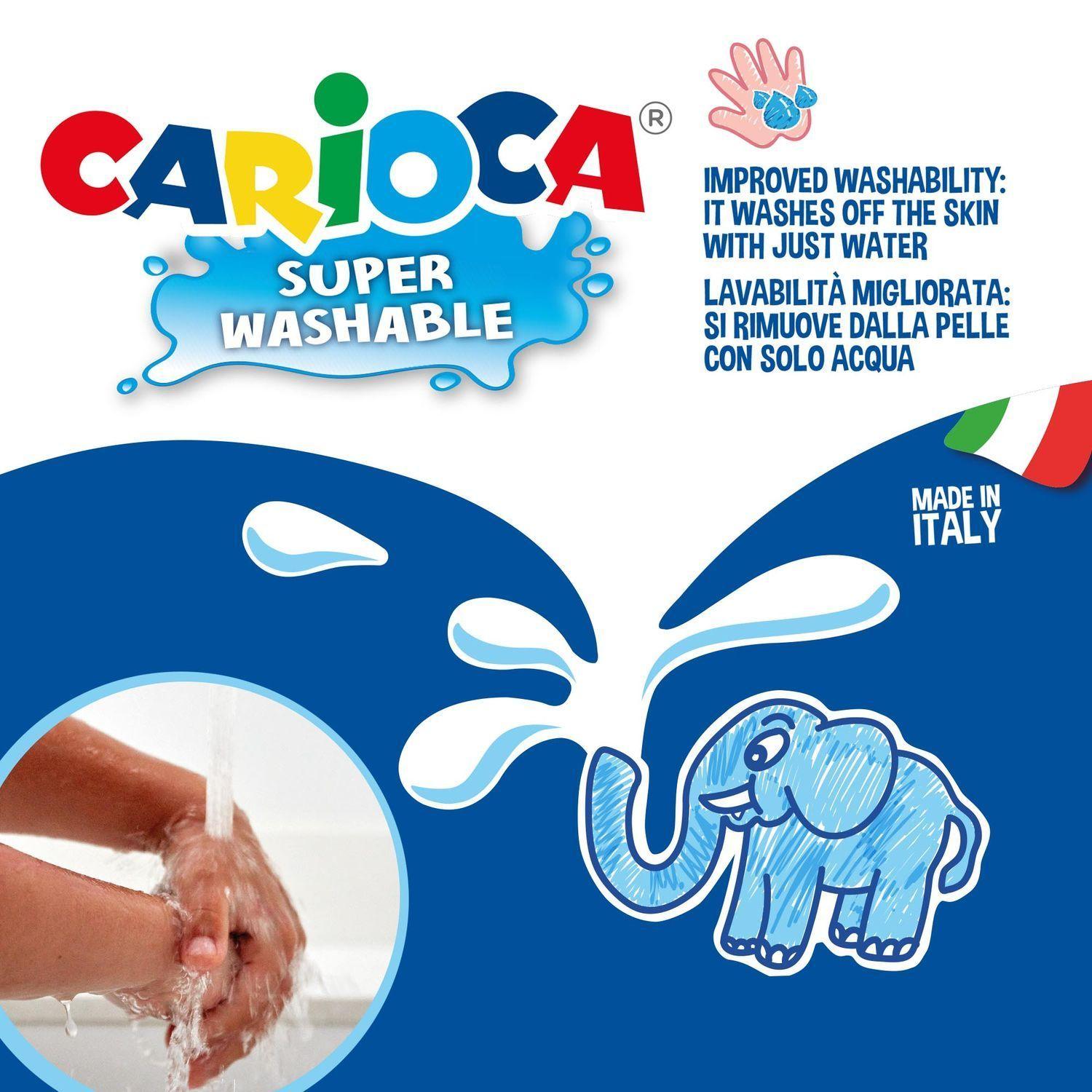 Plumones Carioca Jumbo 12 Unidades Punta Gruesa-3