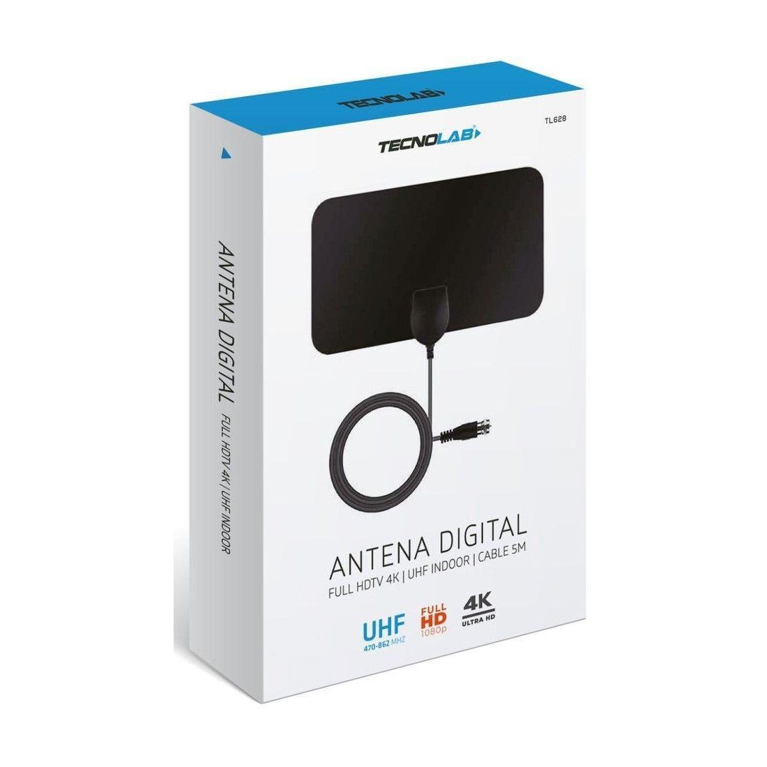 Antena TV Digital TVD HDTV Plana Tecnolab TL628-2