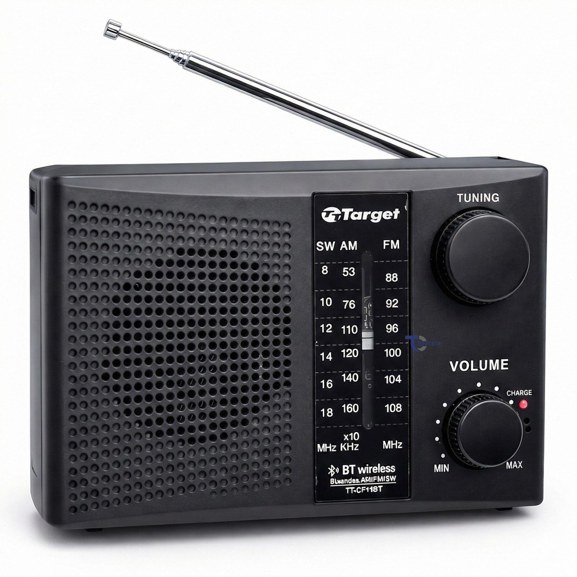 Radio Portátil BT Target TT-CF15BT 3 Bandas USB SD Recargable-0