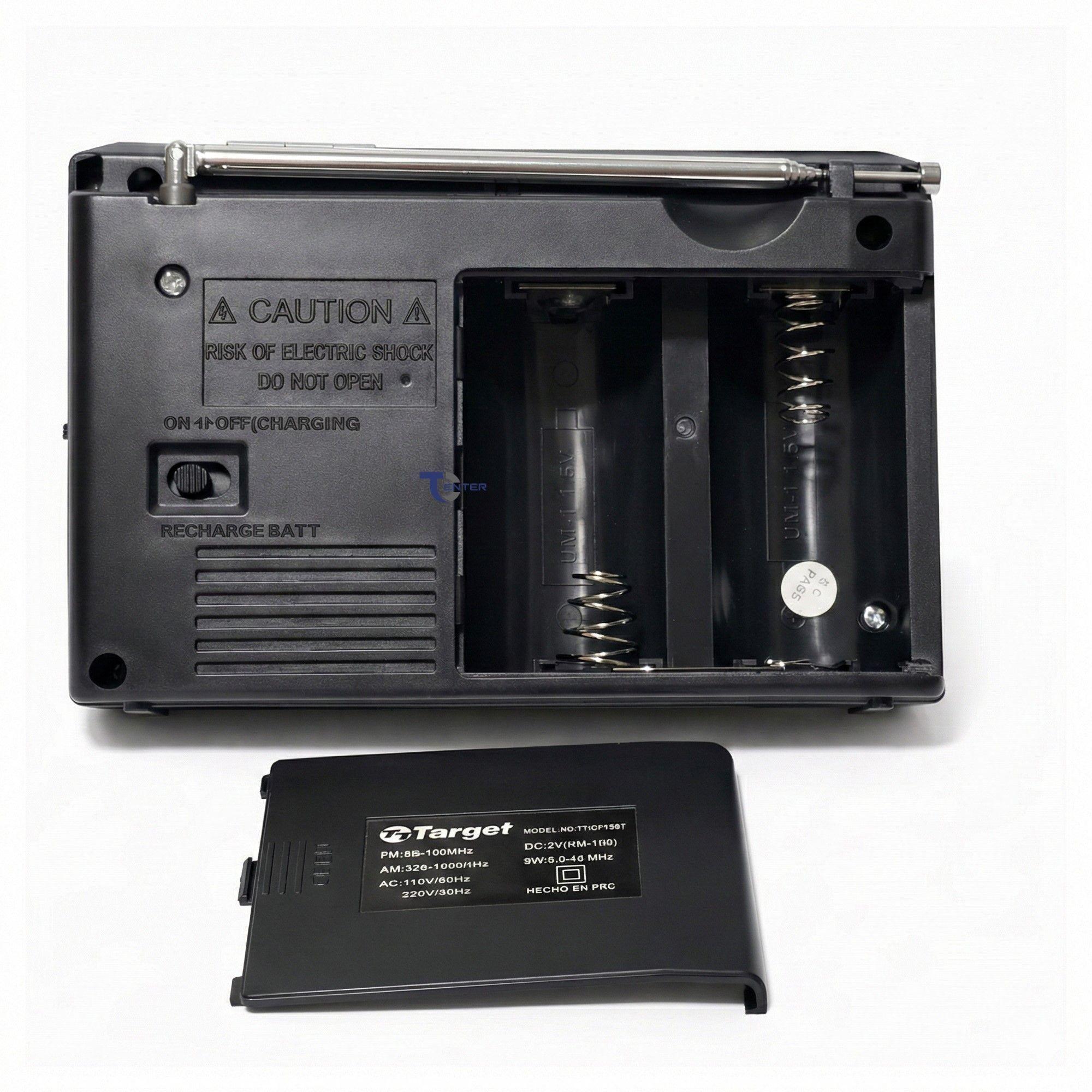 Radio Portátil BT Target TT-CF15BT 3 Bandas USB SD Recargable-3