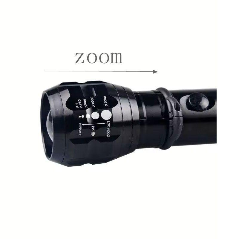 Linterna Táctica Led Aluminio 30cm a Pilas GK8033-1