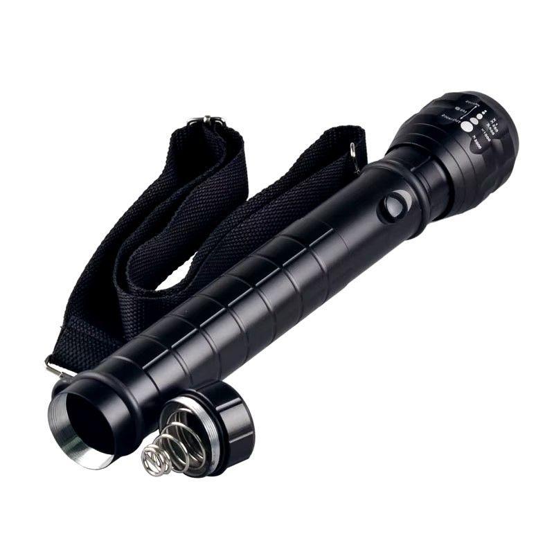 Linterna Táctica Led Aluminio 30cm a Pilas GK8033-2