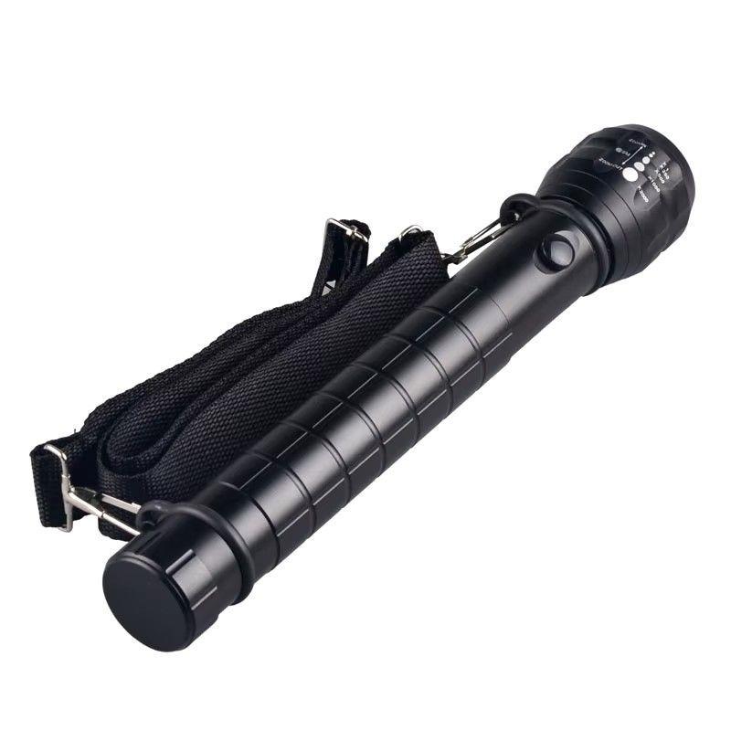 Linterna Táctica Led Aluminio 30cm a Pilas GK8033-3