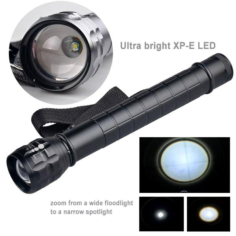 Linterna Táctica Led Aluminio 30cm a Pilas GK8033-6