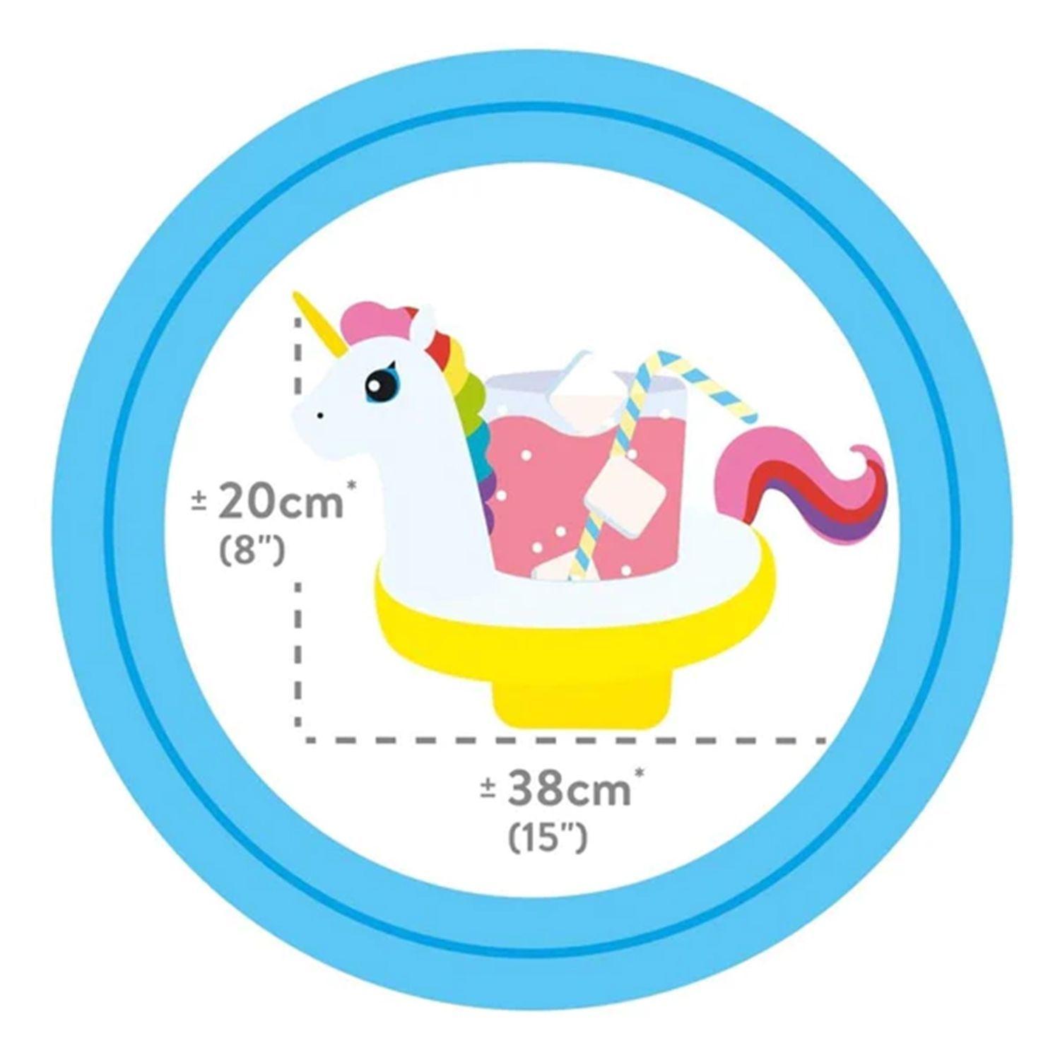 Pack 3 Posavasos Para Piscina Unicornio Intex 20x38 Cm-2