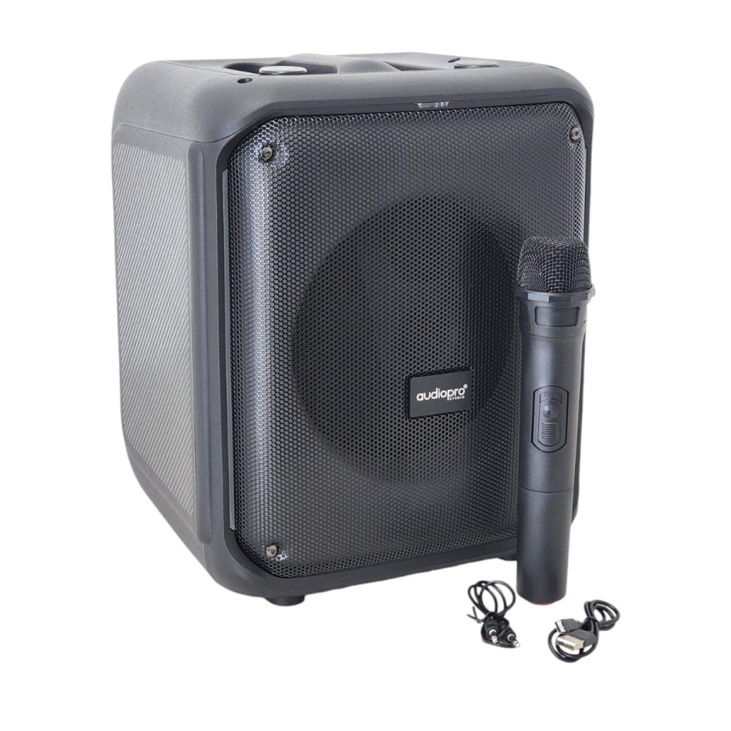 Parlante Karaoke BT Portátil Micrófono RGB Audiopro AP02097-5