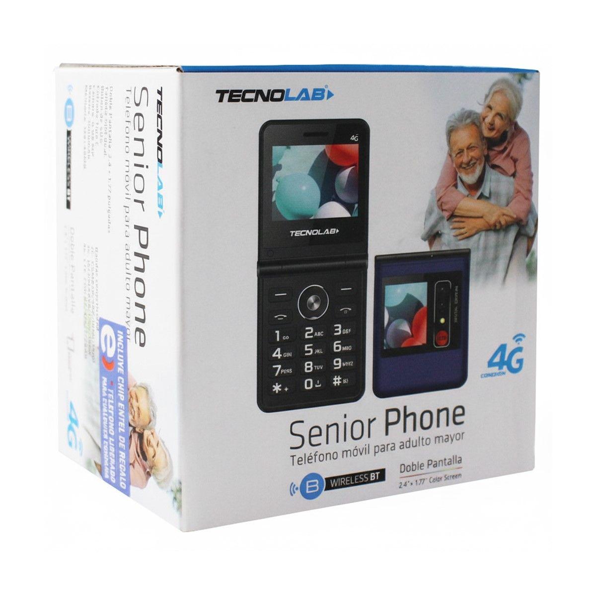 Teléfono Senior 4g Doble Pantalla Tecnolab Tl709BL-4