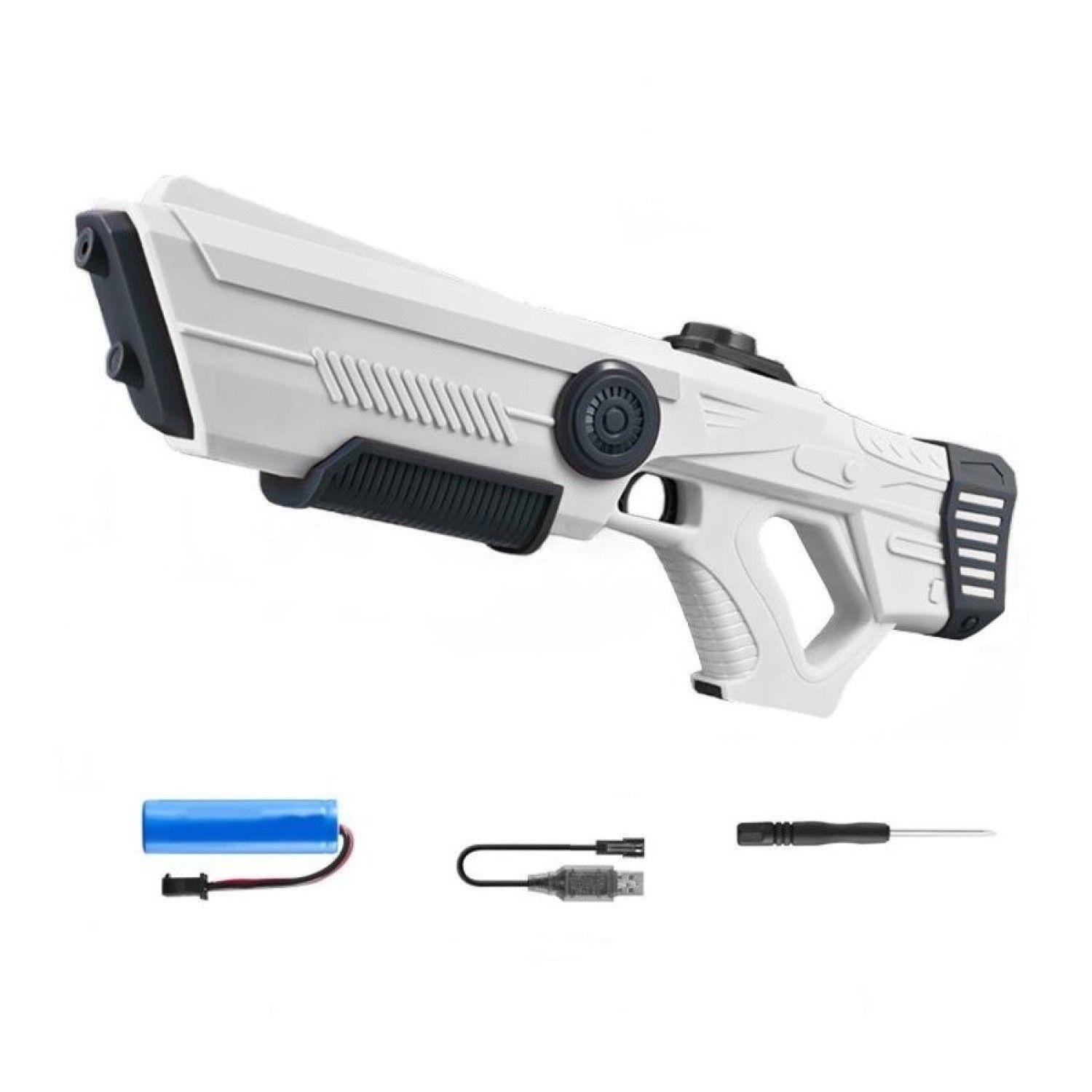 Juguete Pistola Agua Recargable Absorción DBG1657W Blanco-3