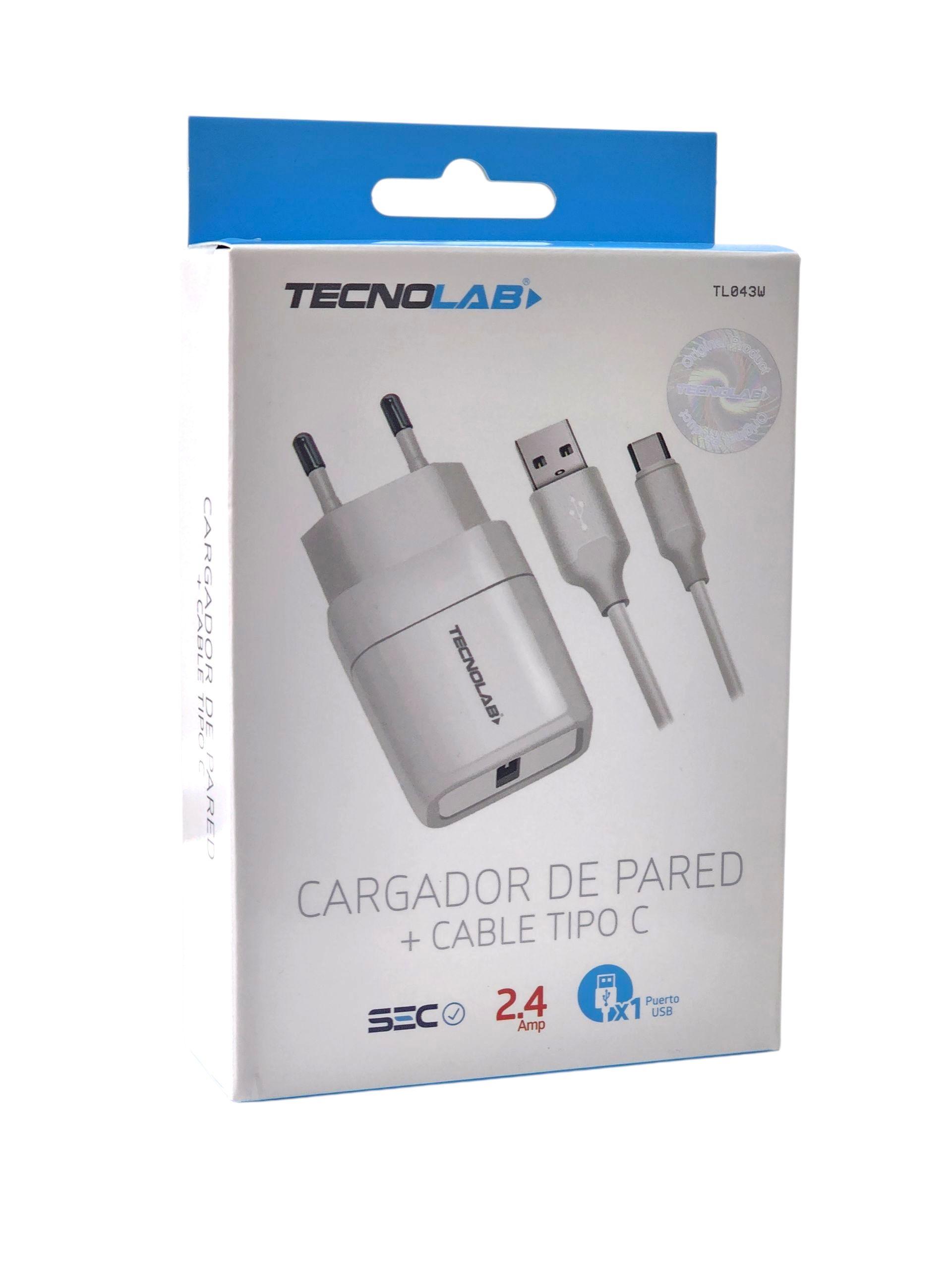 Cargador de Pared 12W + Cable USB a USB-C TL043W Tecnolab-2