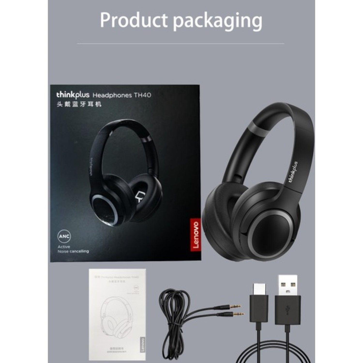 Audífonos Inalámbricos BT Lenovo TH40 Blanco ANC-2