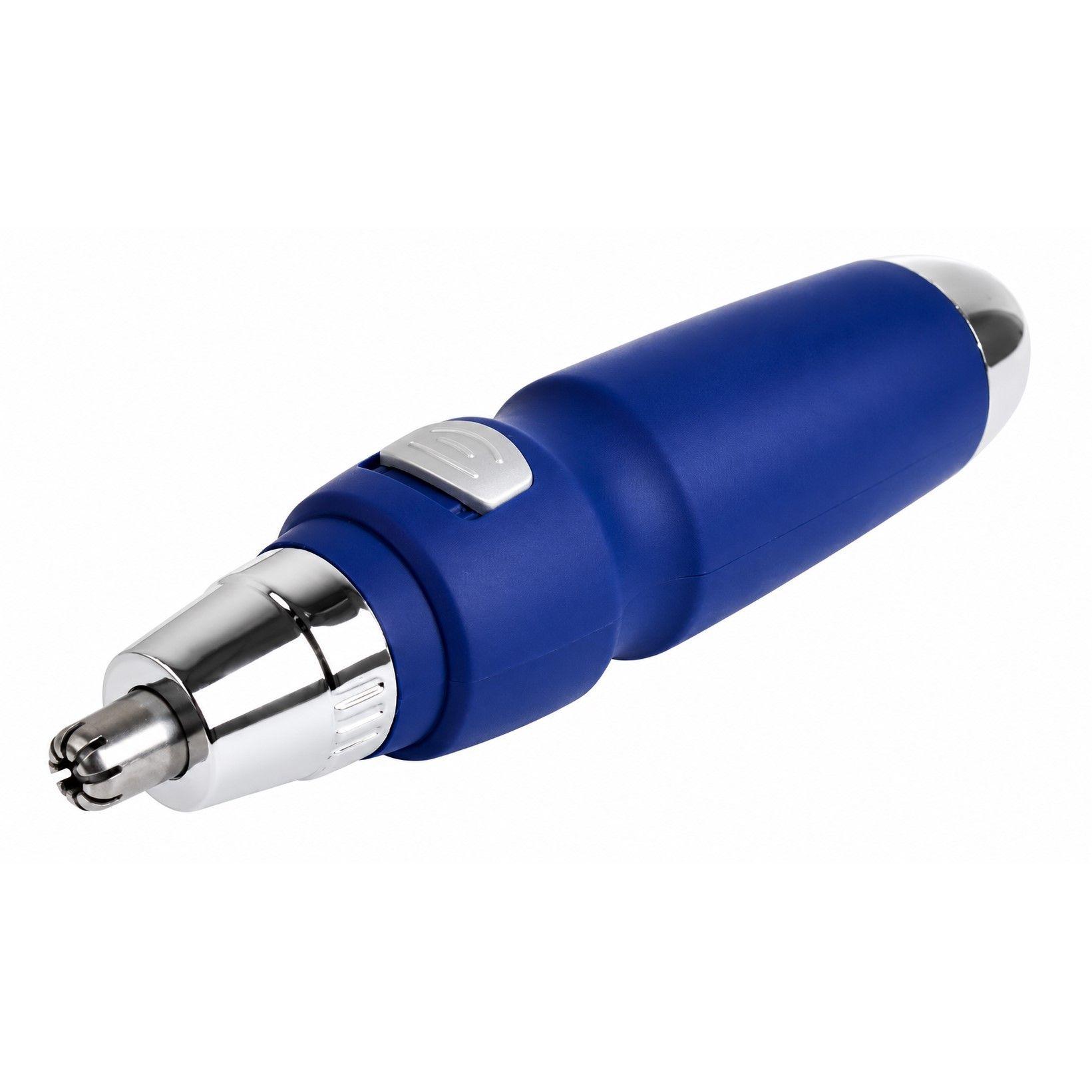 Maquina Depiladora Nasal Cortadora De Pelos Nariz Orejas Azul-3