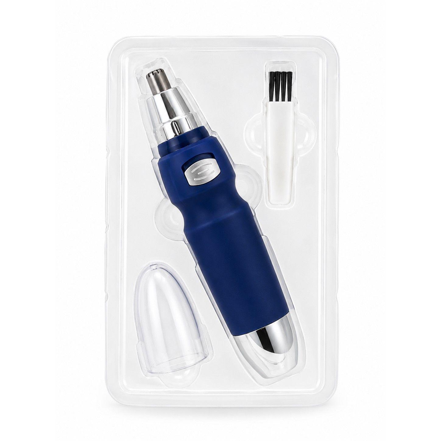 Maquina Depiladora Nasal Cortadora De Pelos Nariz Orejas Azul-4