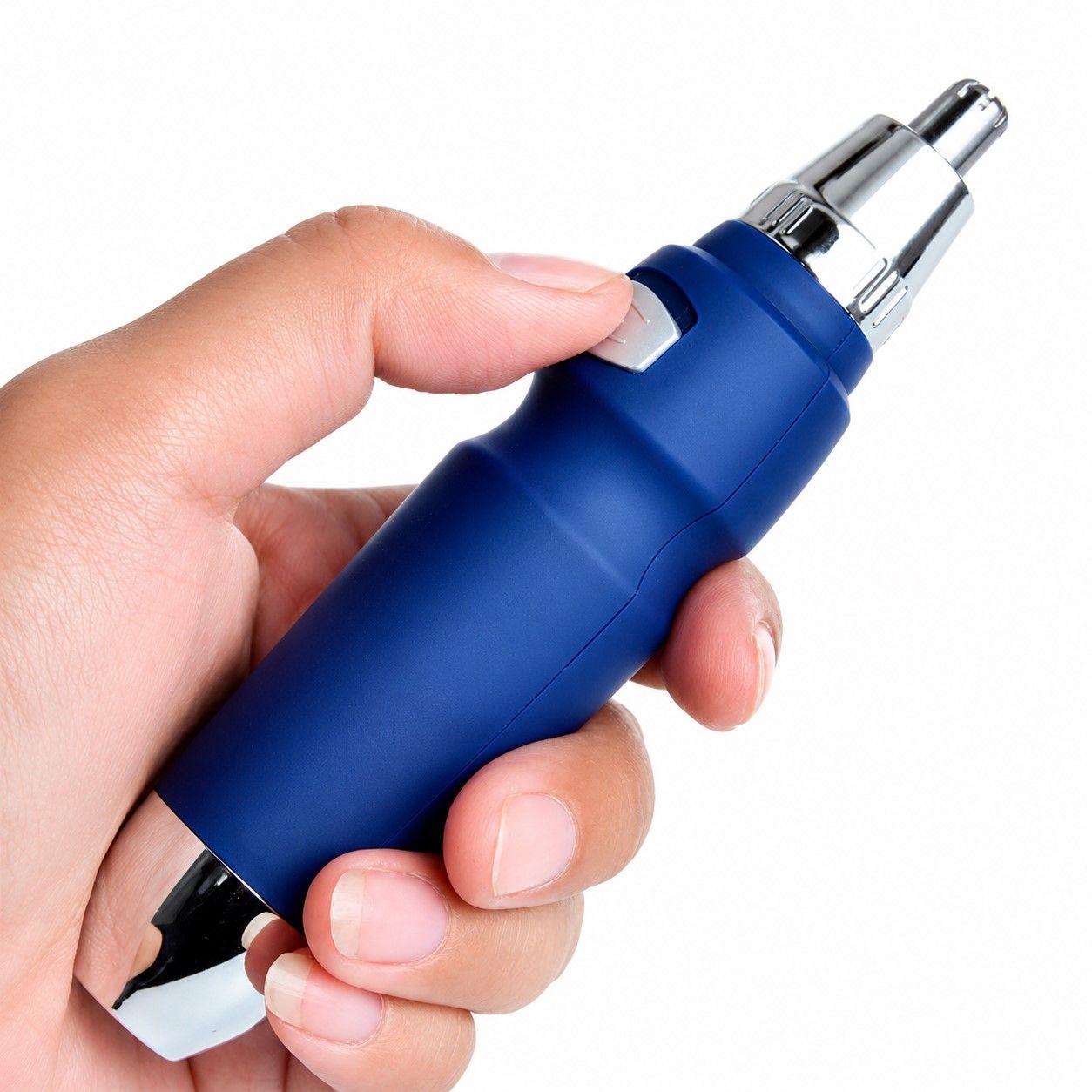 Maquina Depiladora Nasal Cortadora De Pelos Nariz Orejas Azul-5