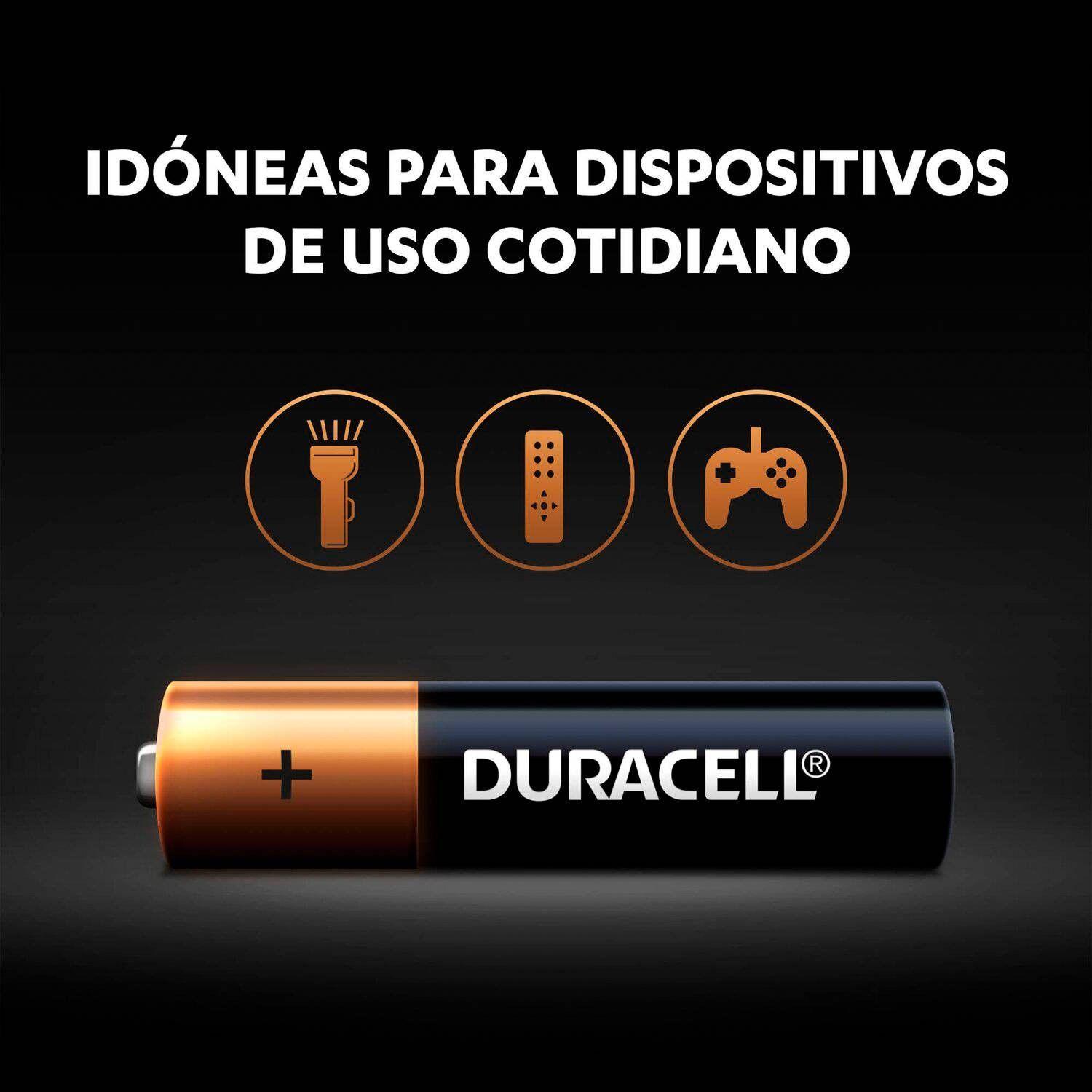 Pack 6 Pilas Duracell AAA Alcalina Tira-2
