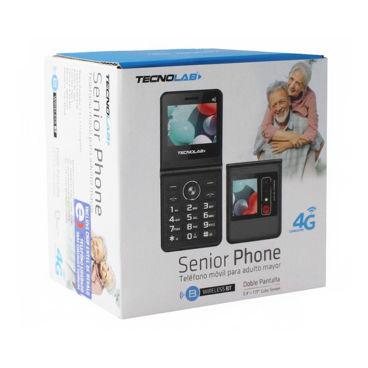 Teléfono Senior 4g Doble Pantalla Tecnolab Tl709BK-4