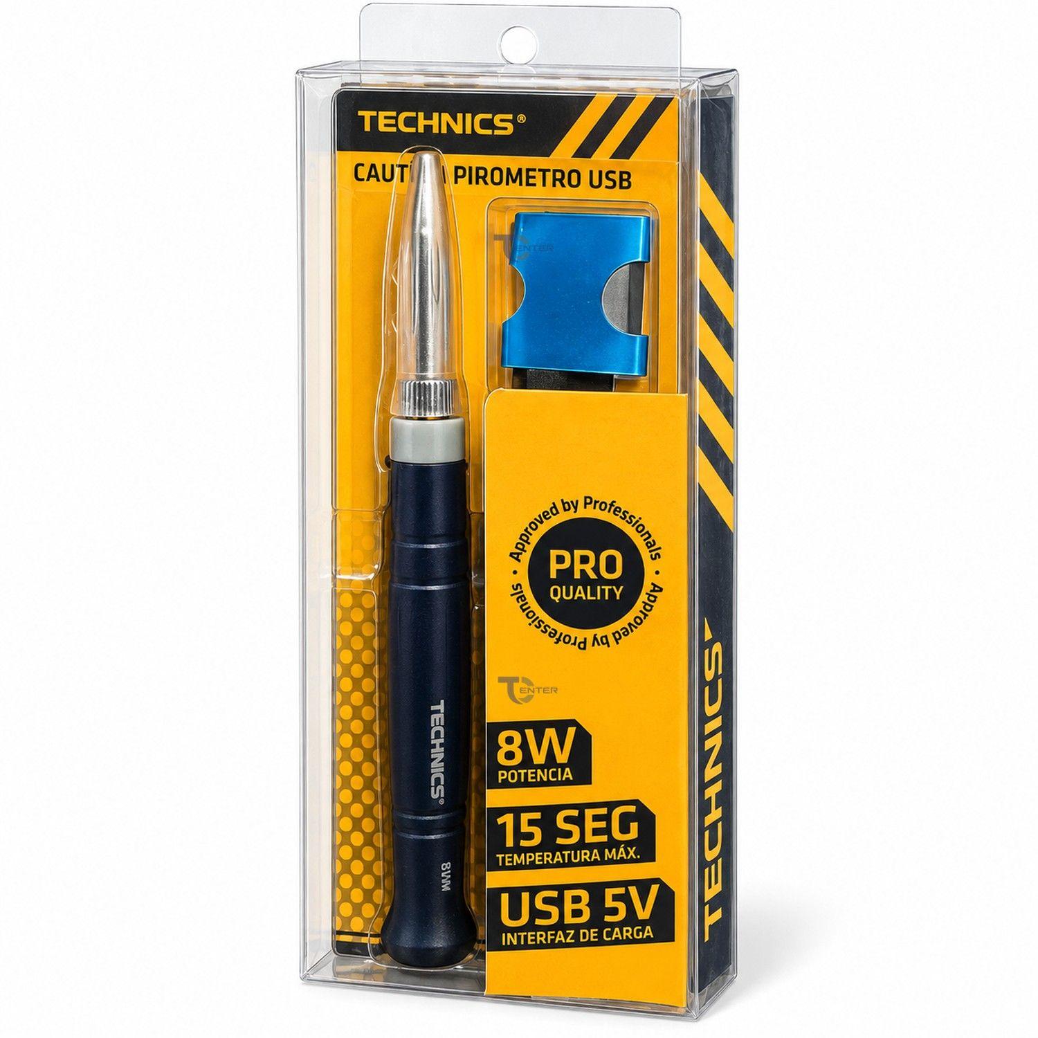 Cautín Pirómetro USB 8W 5V Technics TEC0008-3
