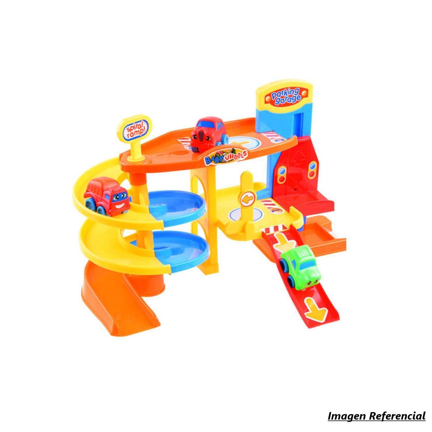 Set de Pista Estacionamiento 20pz + 2 Autos Infantil DBG1608-2