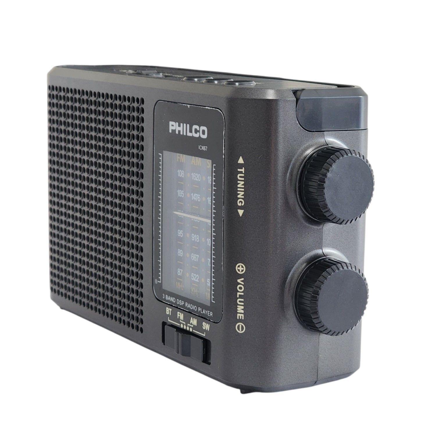 Radio Multibanda Recargable Bt ICX67 Philco-3