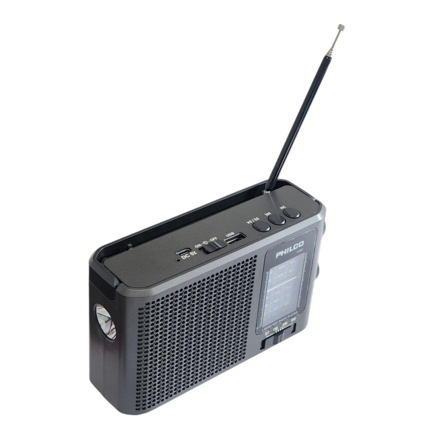 Radio Multibanda Recargable Bt ICX67 Philco-6