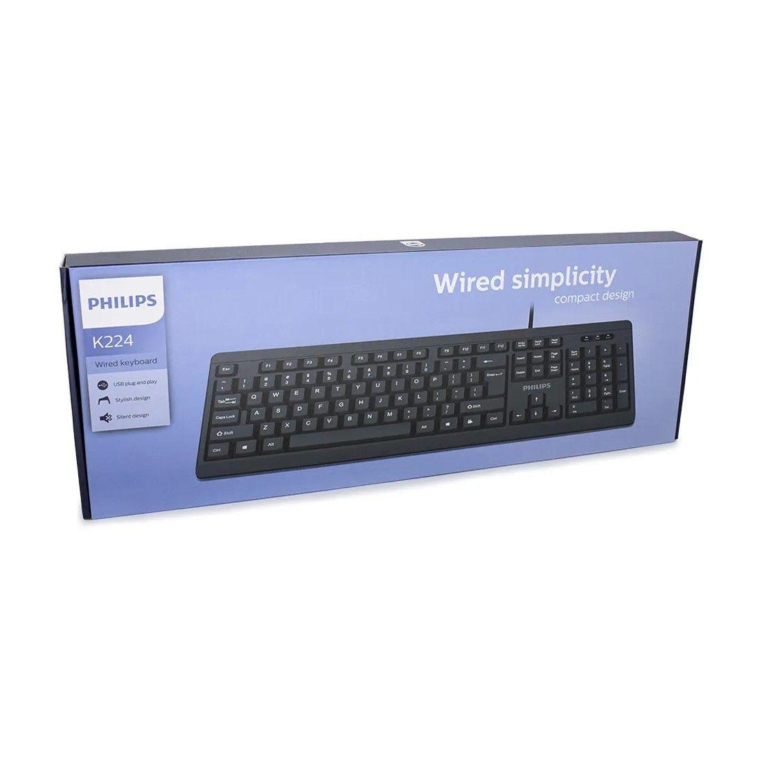 Teclado Usb Philips K224 SPK6224-2