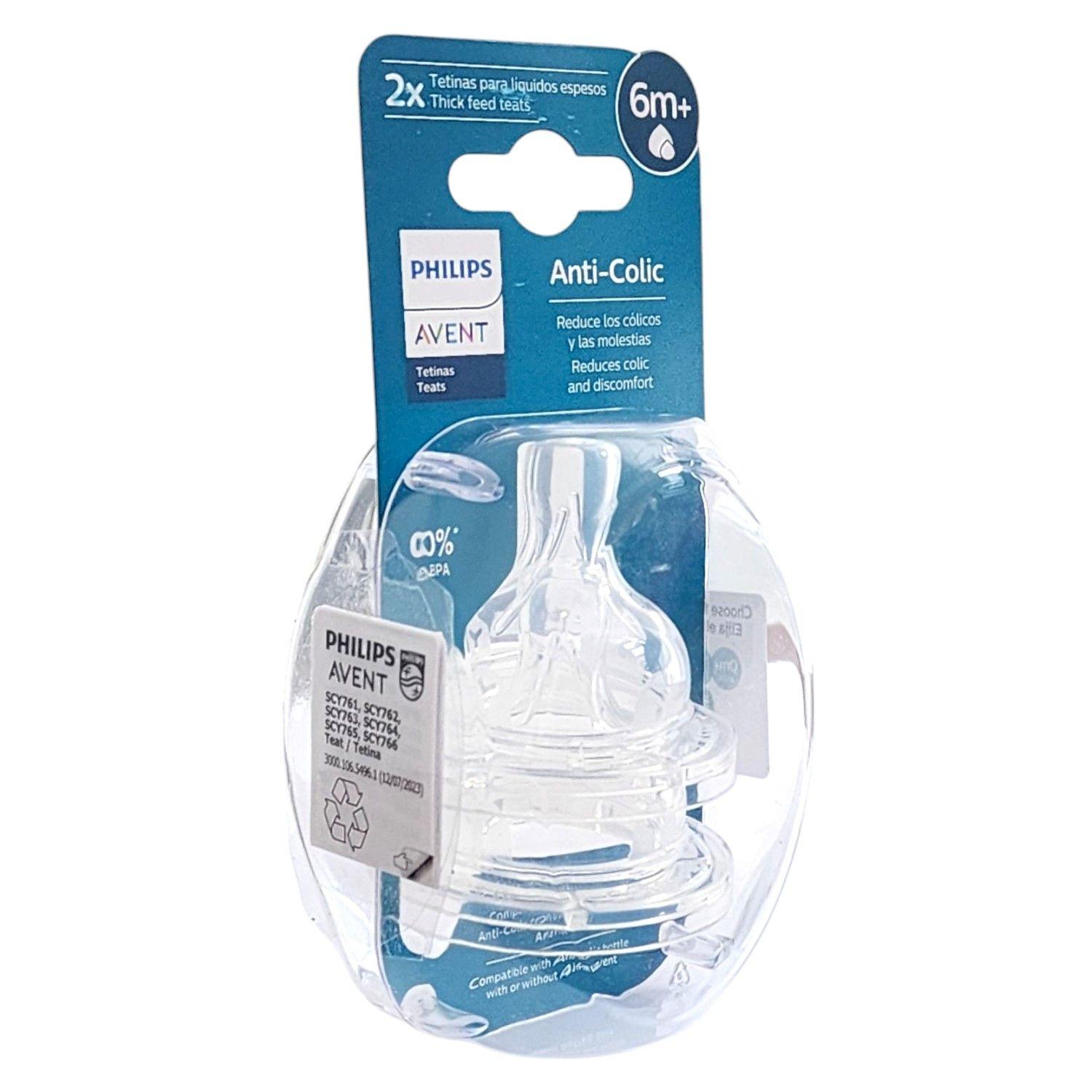 Tetina Anticólicos para Líquidos Espesos 6m+ Avent Scy766/02-2
