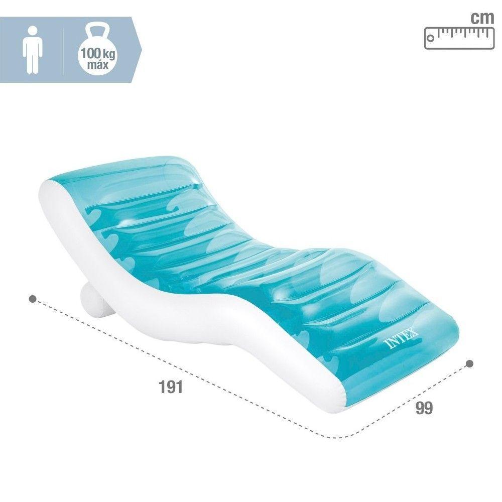 Reposera Inflable Colchoneta INTEX azul 191x99 cm 56874EU-3