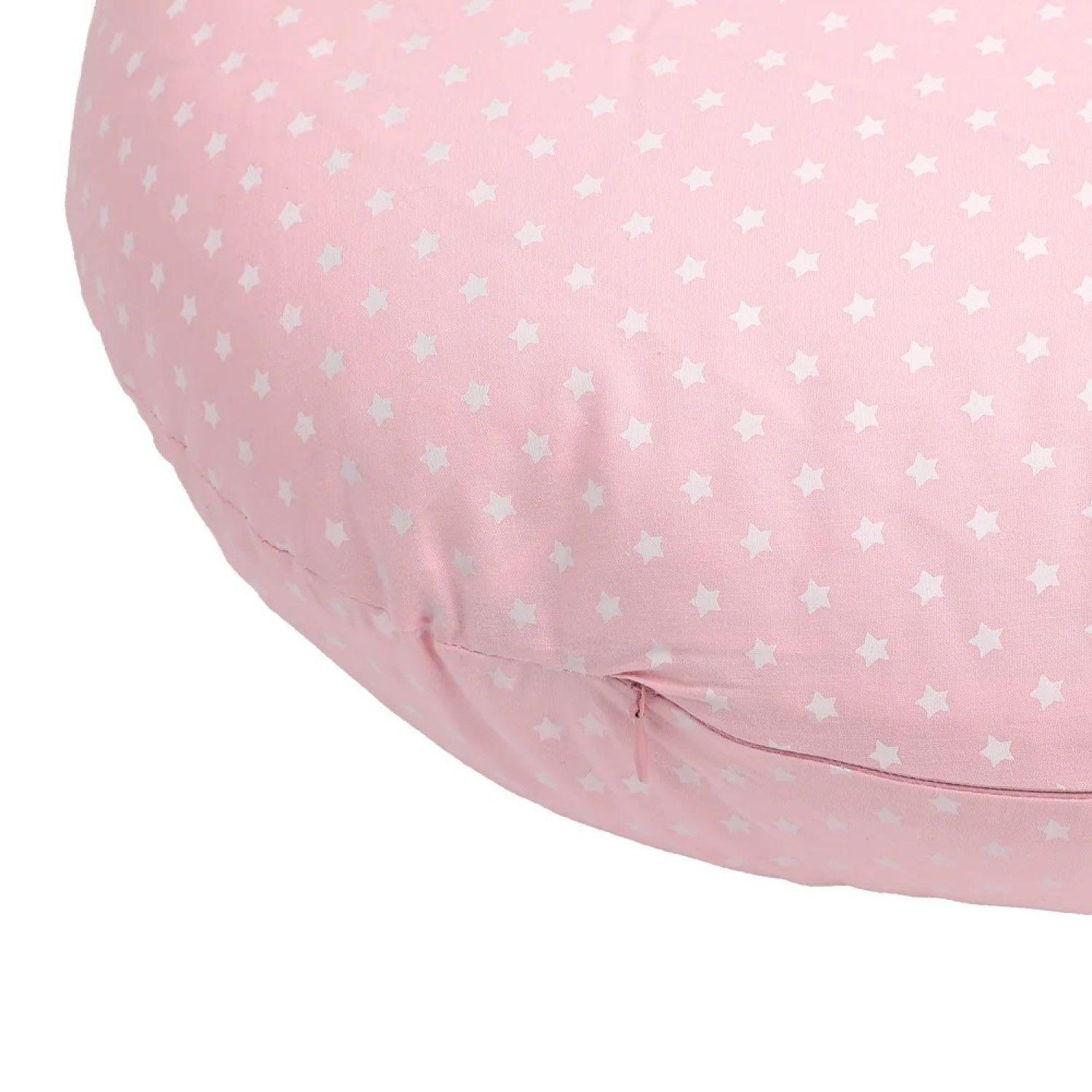 Cojín de Lactancia Alimentación Rosa Estrellas Infanti-2
