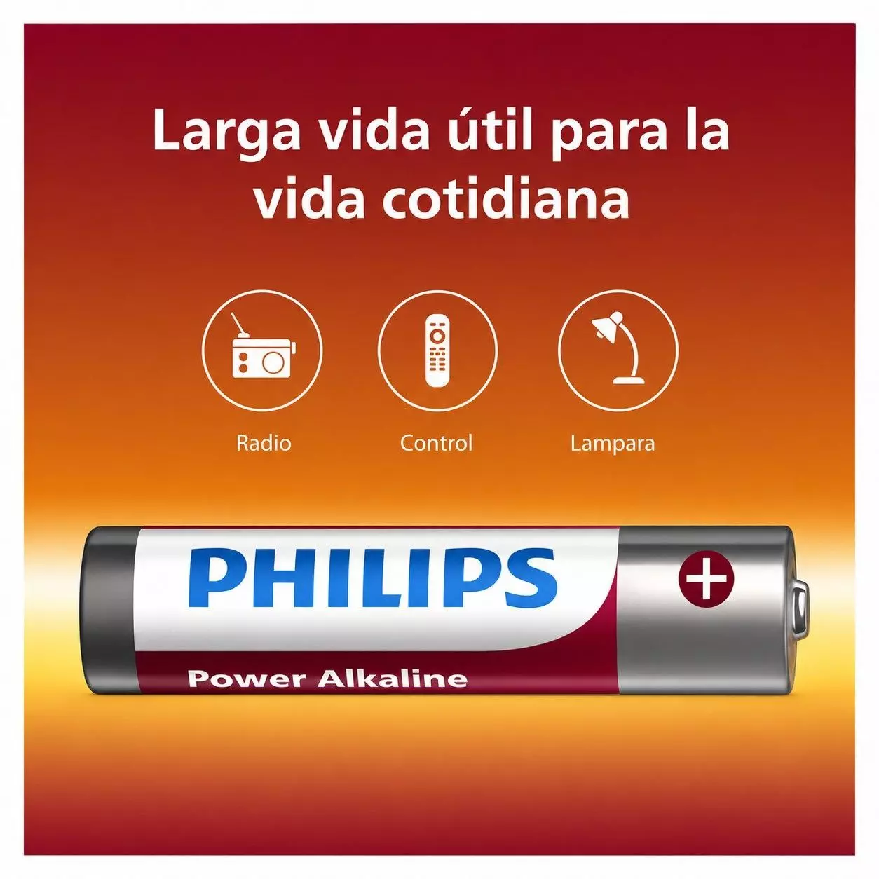 Pack 10 Pilas Alcalinas AAA Philips Power Alcaline LR03 1.5v-3