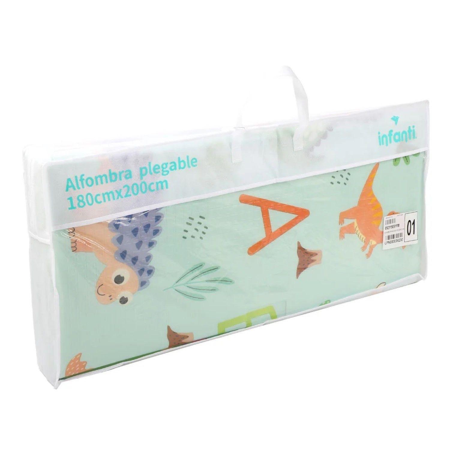 Alfombra de Juego Plegable Reversible Dino 180x200 Infanti-4