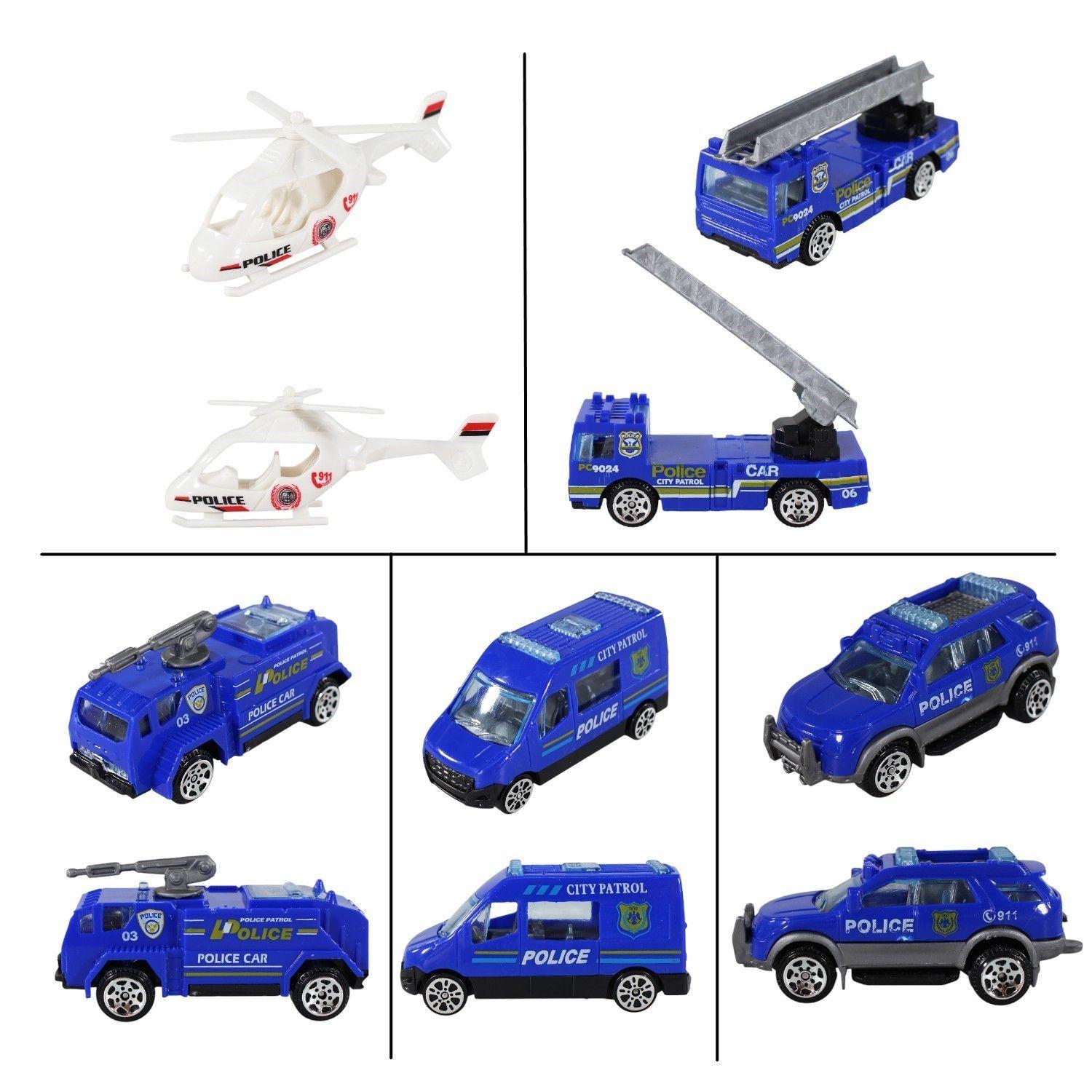 Set Armable Pista Autos 3 Niveles Garaje de Policía DBG1703-4