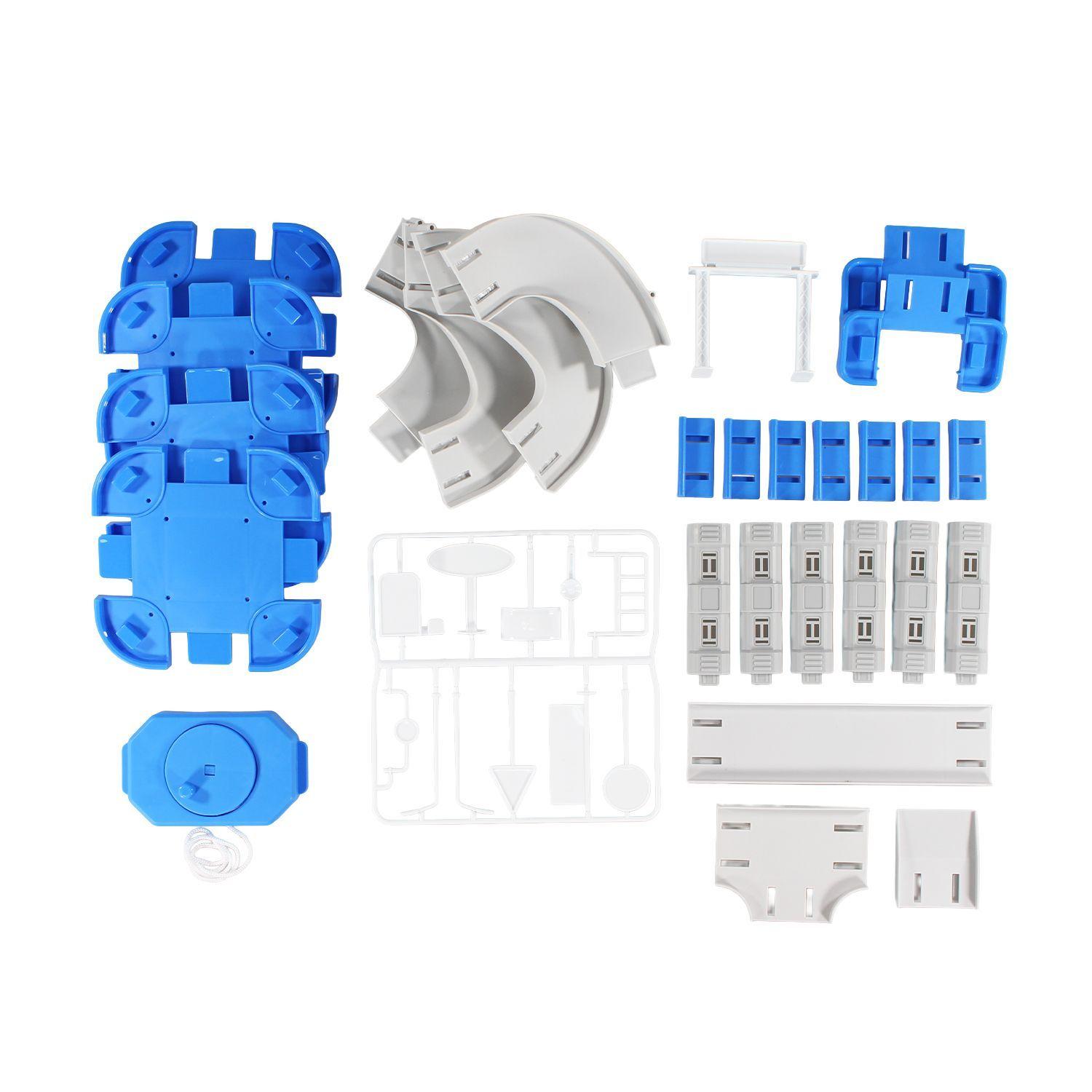 Set Armable Pista Autos 3 Niveles Garaje de Policía DBG1703-5