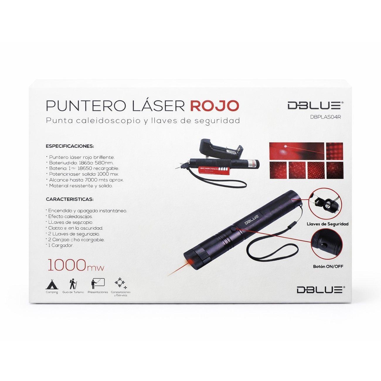 Kit Puntero Laser Rojo 1000mw con Batería y Cargador-4
