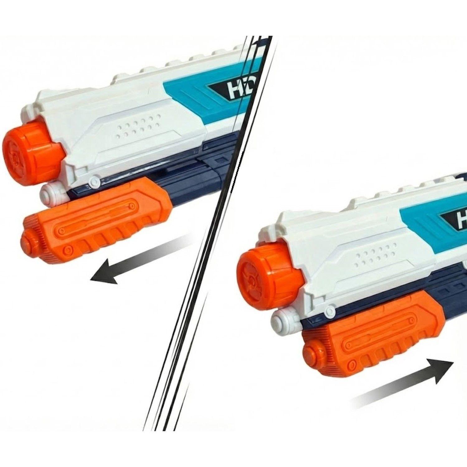 Juguete Pistola Lanza Agua 4 Chorros Tanque 890ml DBG1632-3