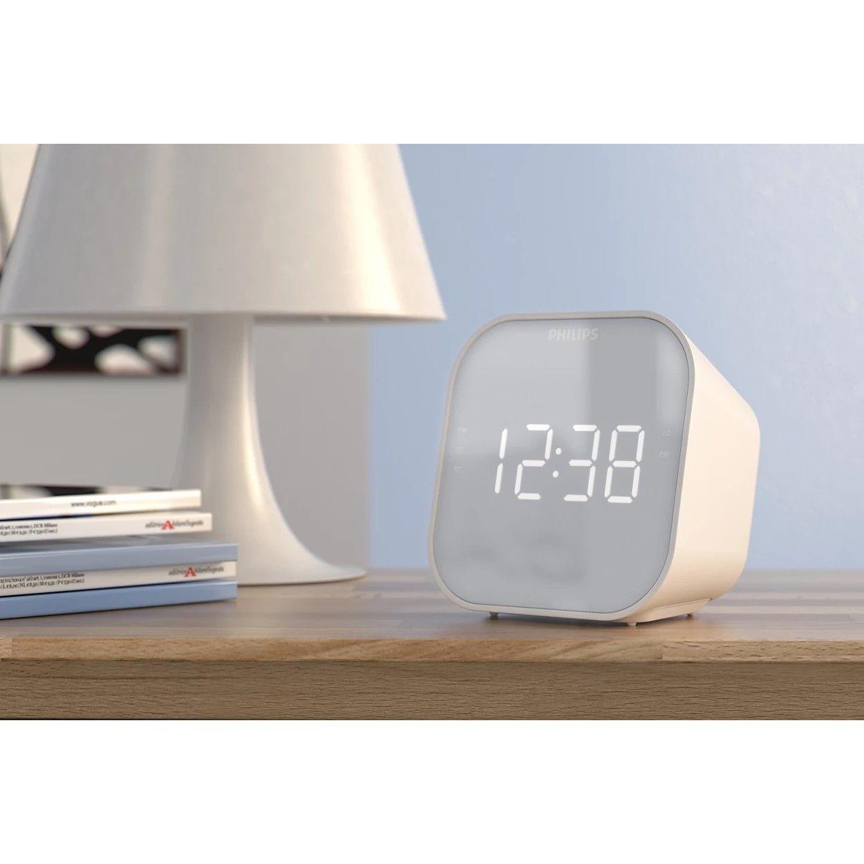 Radio Reloj Despertador Philips TAR4406 Espejo-6