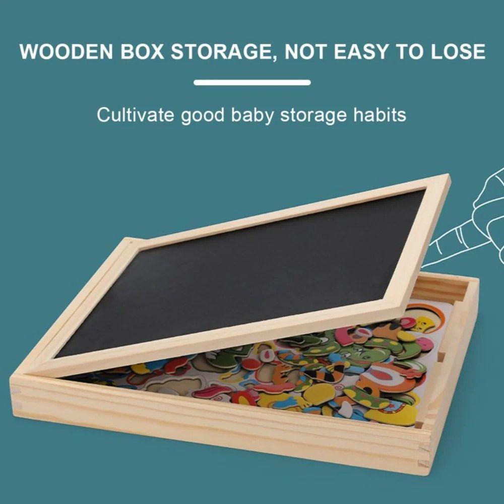 Juguete Pizarra Magnética 2 en 1 Didáctico Madera 109 pcs-3