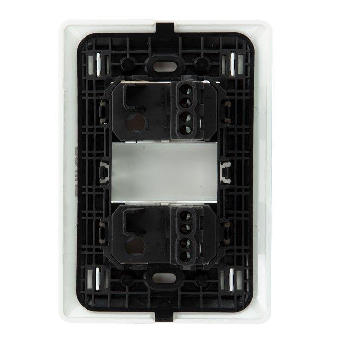 Interruptor Doble Pared Muro 250v 10a Philco Blanco-2