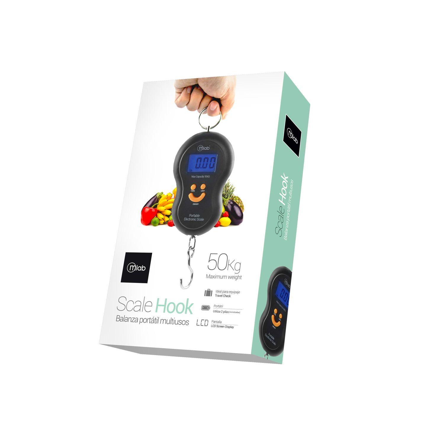 Balanza Pesa Portátil Gancho Multiuso Mlab Negro-1