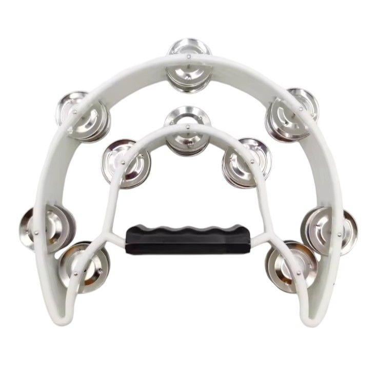 Pandero Musical Media Luna Hendrix Blanco 20x20 cm-2