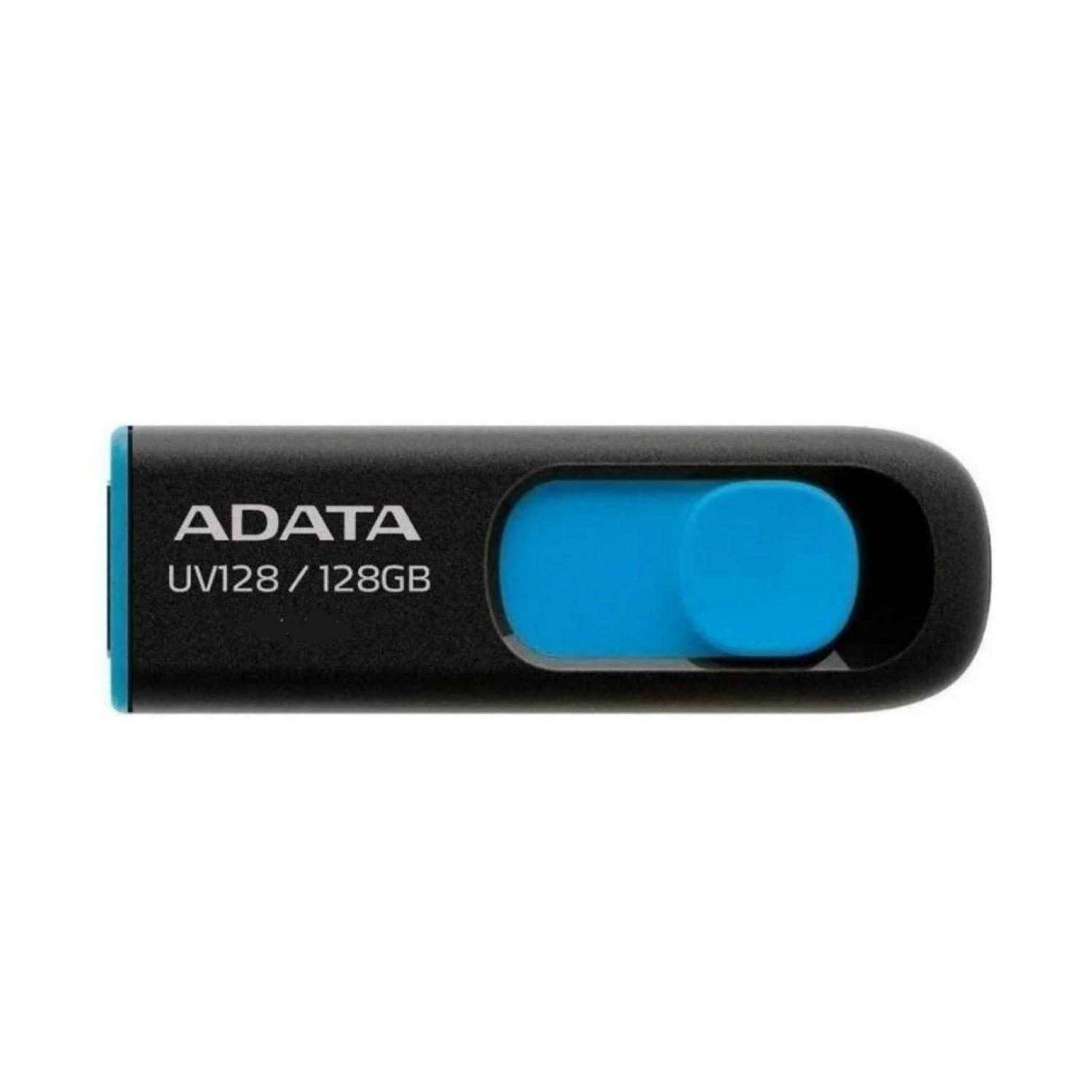 Pendrive Adata UV128 128gb 3.2 Gen 1 Retráctil Negro/Azul-2