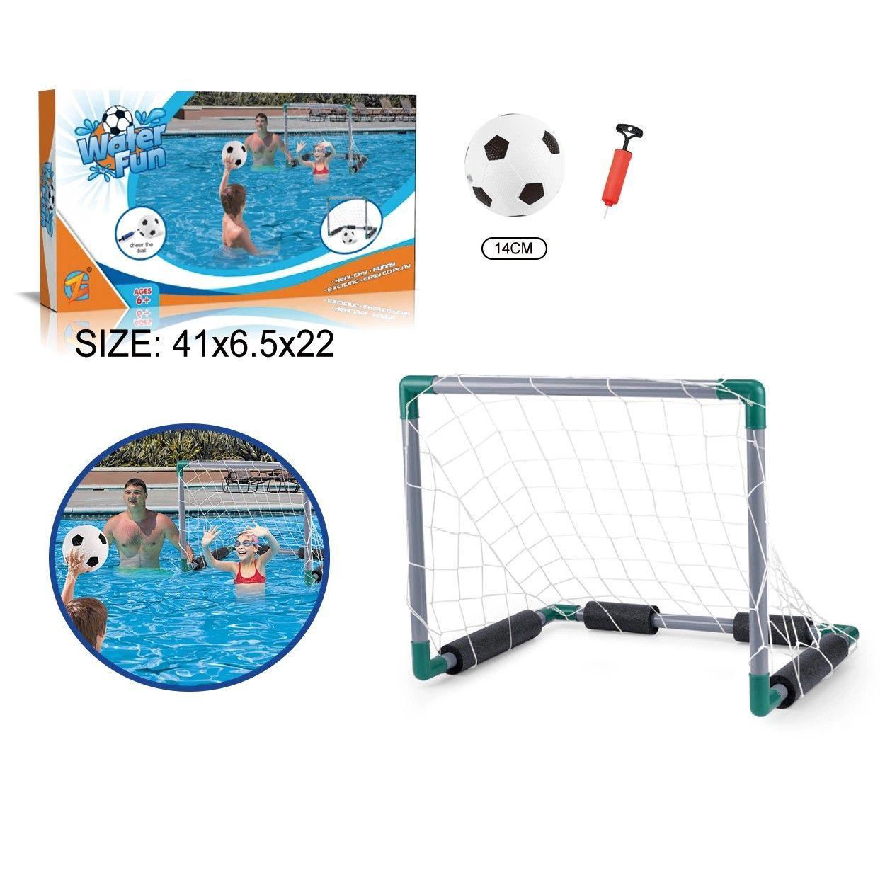 Mini Portería Arco de Futbol para Piscina o Patio-4
