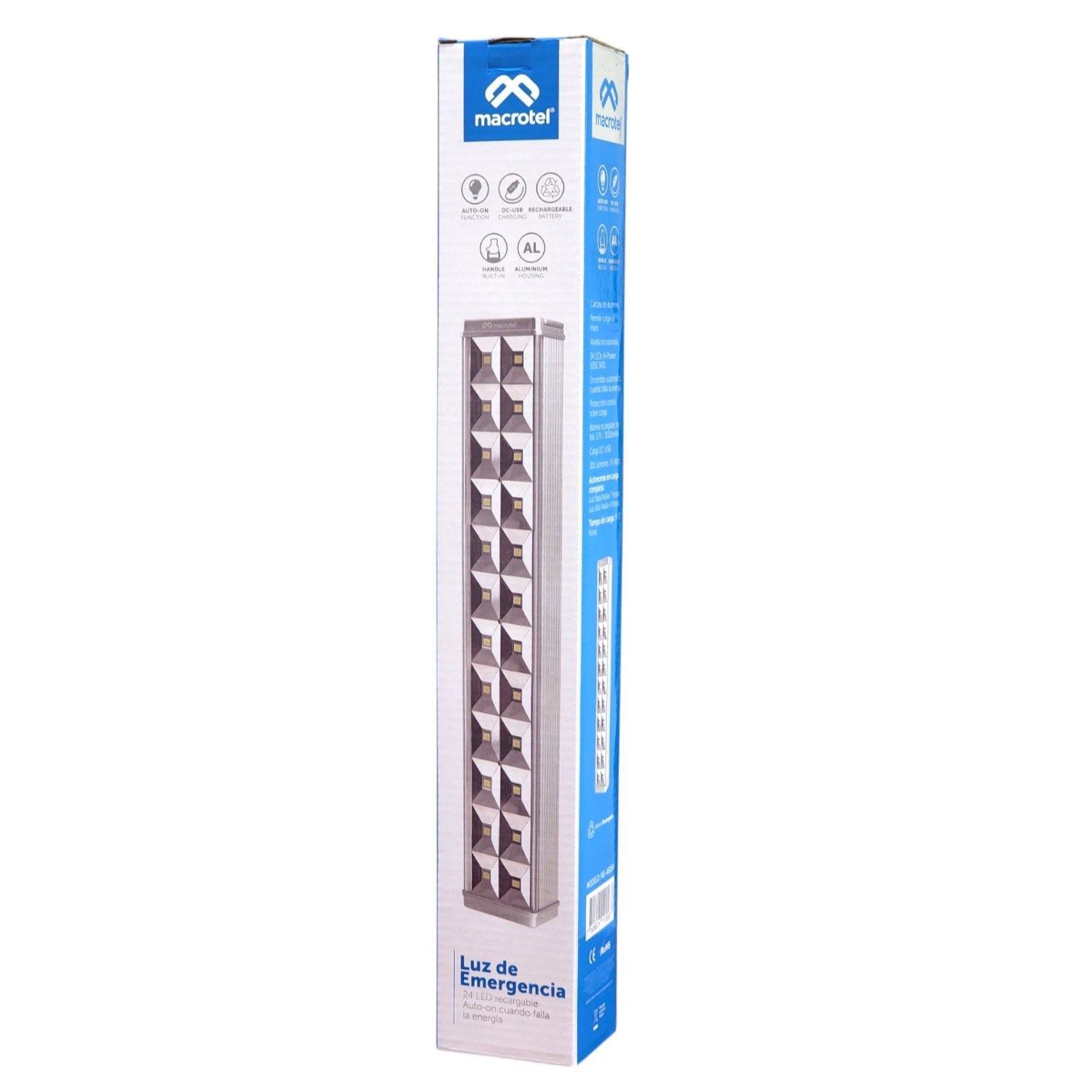 Lámpara De Emergencia 24 Led 6w Macrotel MS4605H-4
